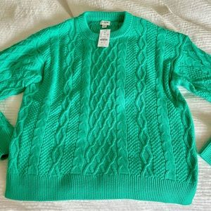 JCREW Cable Knit Sweater BRAND NEW size Large